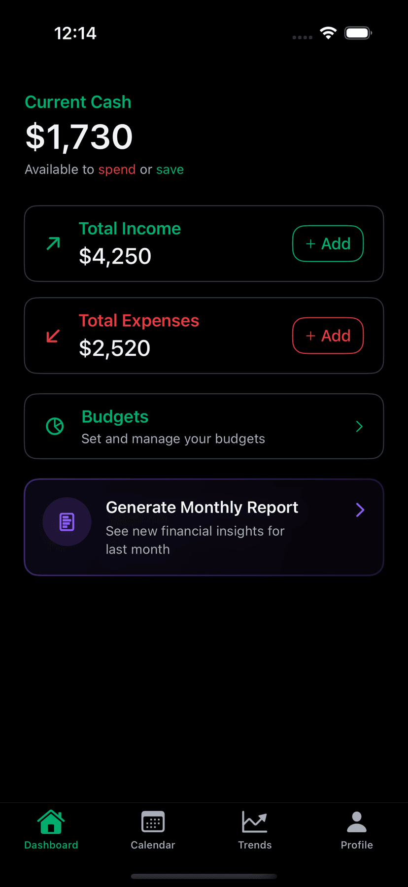 Dashboard Background